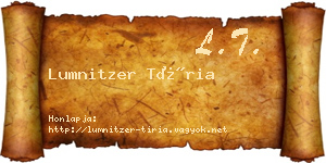 Lumnitzer Tíria névjegykártya